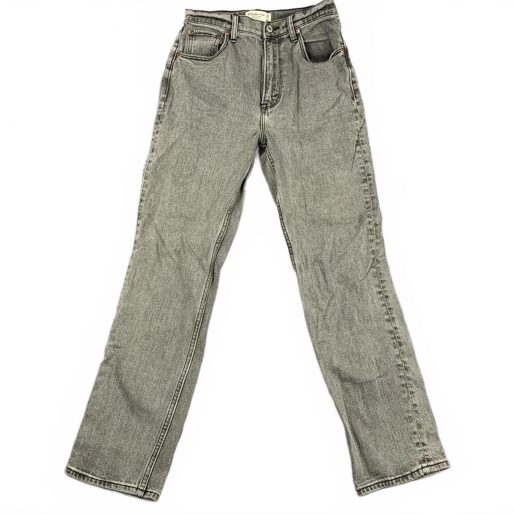 Abercrombie & Fitch Womens 26 Curve Love Ankle Straight Jeans Ultra High Rise